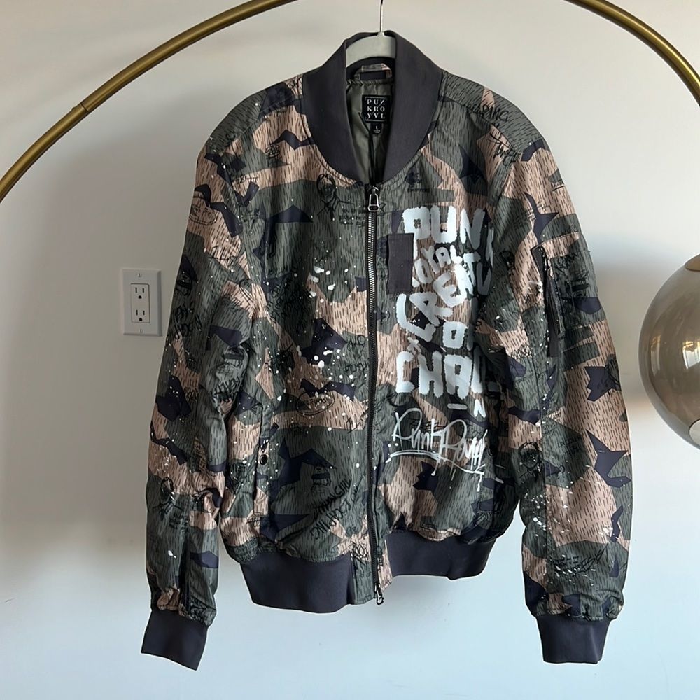 Punk Royal men’s AOP bomber jacket size L NWT